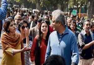journalist's protest in delhi-