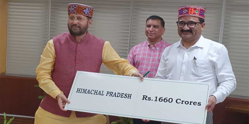 केन्द्र ने हिमाचल को कैम्पा के अंतर्गत 1660 करोड़ रुपये जारी